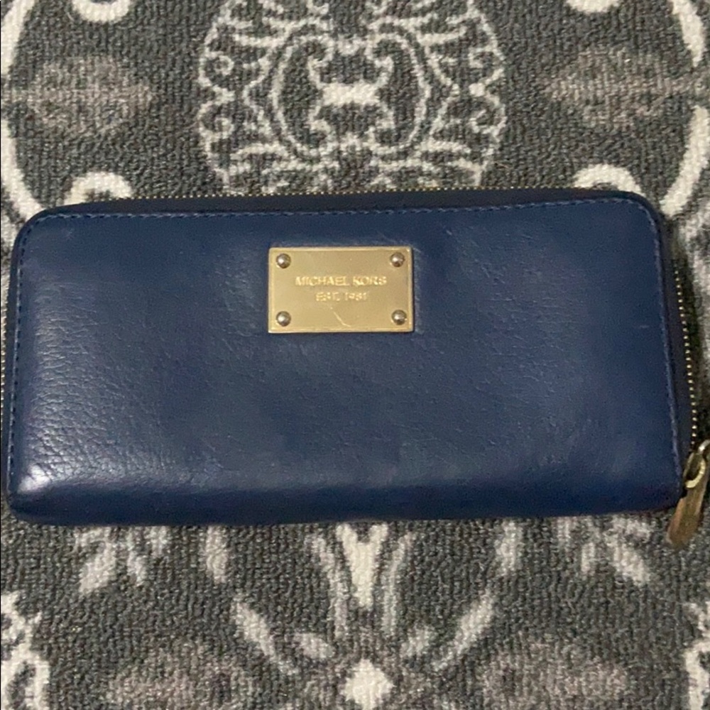 Michael Kors dark blue Wallet